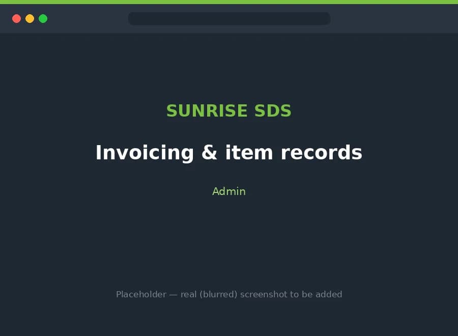 Invoicing and item records tied to each job