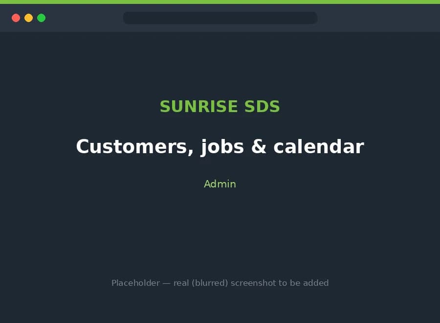 Customer database, jobs and calendar in one view
